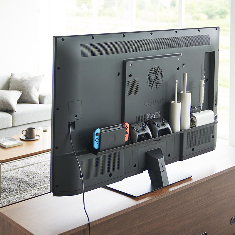 【お取り寄せ商品】テレビ裏ラックワイド 100 smart(スマート) ブラック