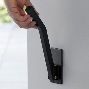 【お取り寄せ商品】マグネット 折り畳みドアストッパー ロング smart(スマート) ブラック