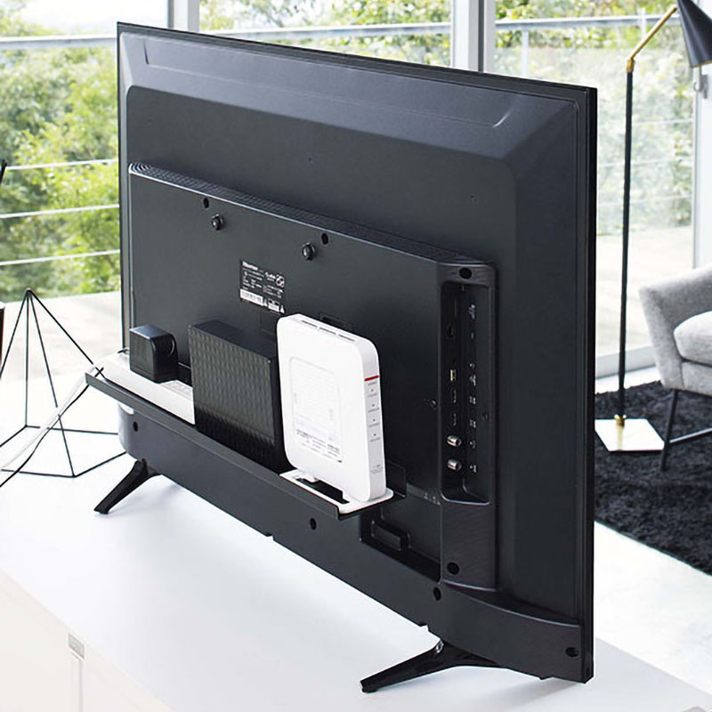 【お取り寄せ商品】テレビ裏ラック ワイド60 smart(スマート) ブラック