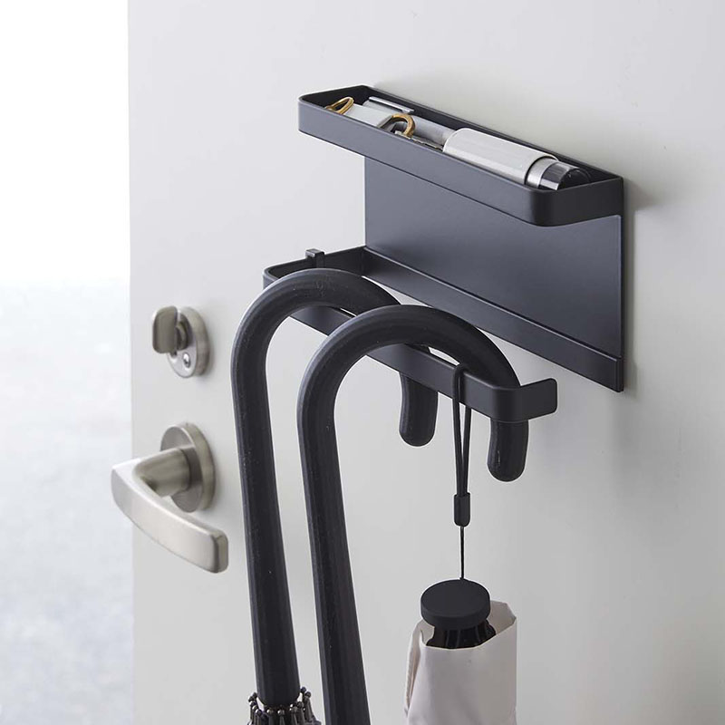 【お取り寄せ商品】トレー付きマグネット アンブレラ ホルダー smart(スマート) ブラック