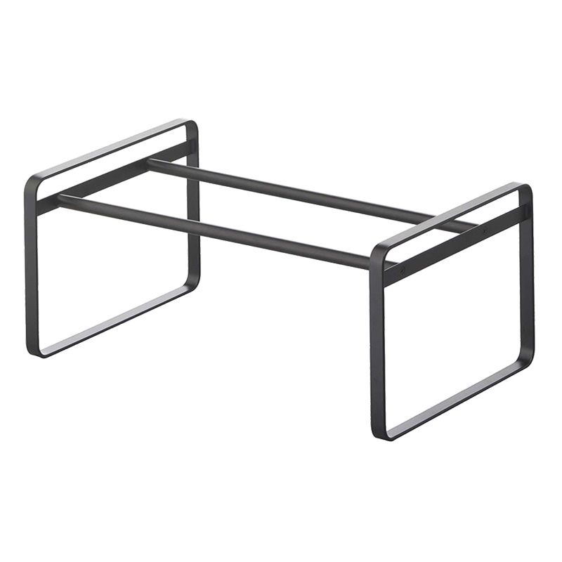 【お取り寄せ商品】伸縮シューズラック 幅410～700×奥行250×高さ175mm frame(フレーム) ブラック
