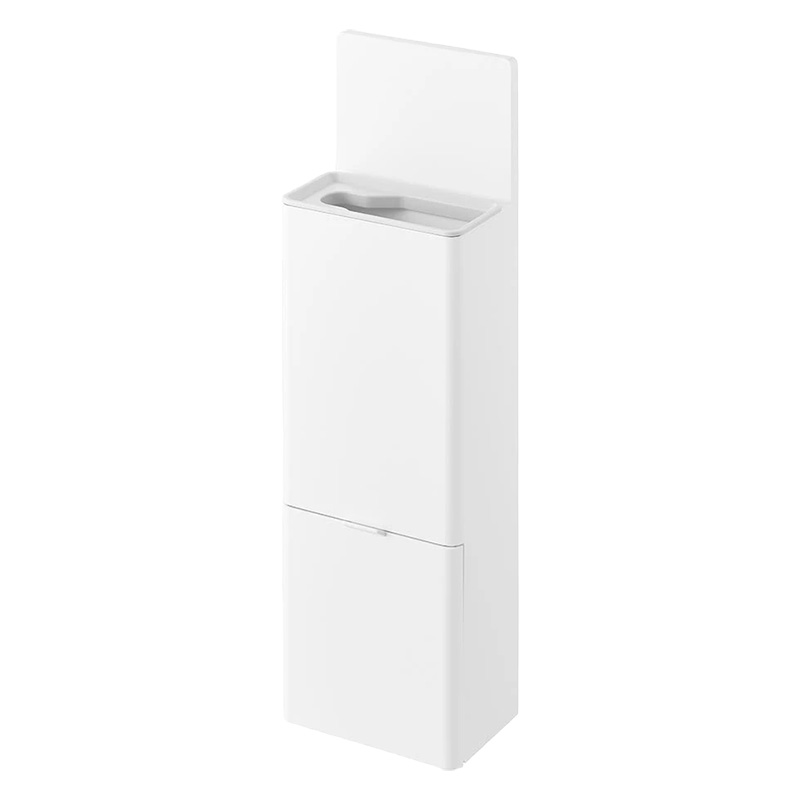 【お取り寄せ商品】ウォール替えブラシ収納付き 流せるトイレブラシホルダー 石こうボード壁対応 Plate(プレート) ホワイト