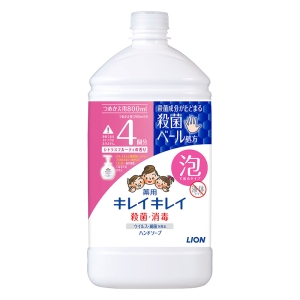 キレイキレイ 薬用 泡ハンドソープ シトラスフルーティの香り つめかえ用 特大サイズ【医薬部外品】 800ml