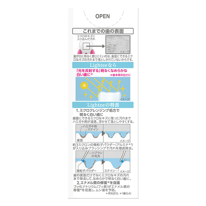 Lightee ハミガキ ホワイトシトラスミント　53g