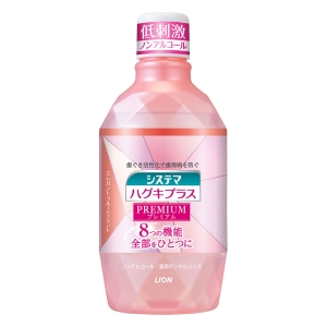 システマハグキプラスプレミアムデンタルリンスフルーティミント 600ml