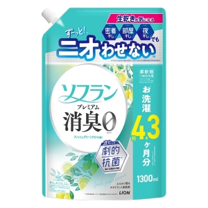 ソフランプレミアム消臭 フレッシュグリーンアロマの香り 詰め替え用 1300ml