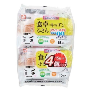 除菌ができる食卓ふきん （4個）