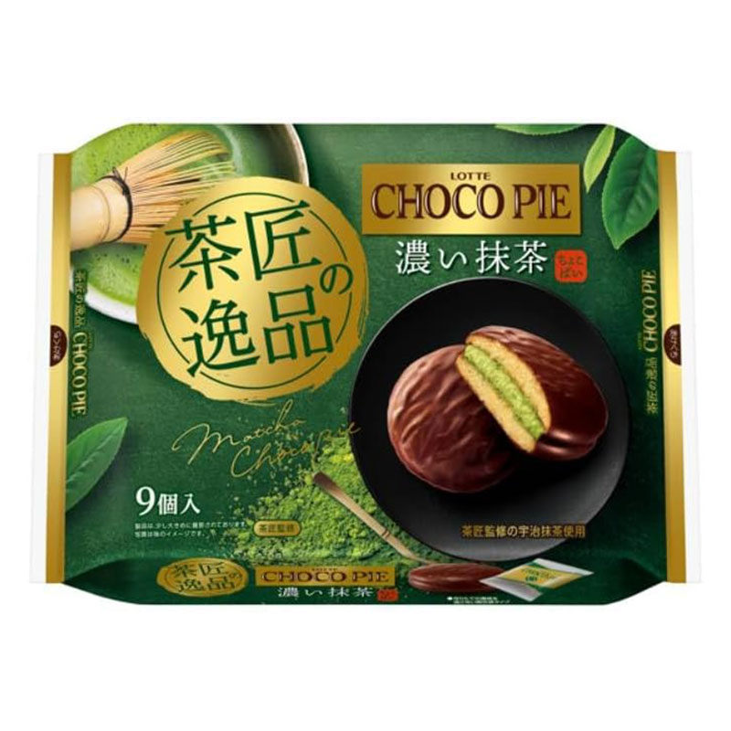 チョコパイパーティーパック 茶匠の逸品 濃い抹茶 9個入