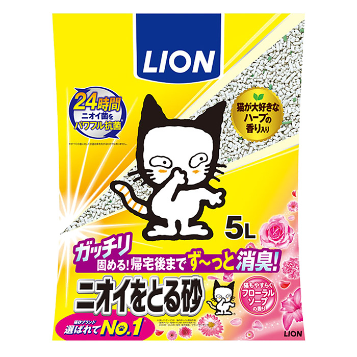 ニオイをとる砂 フローラルソープの香り 5L