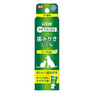 ペットケア用品 PETKISS歯みがきジェルリーフの香り 40g