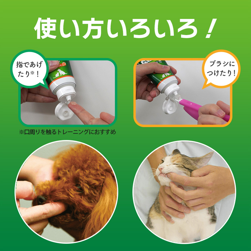 ペットケア用品 PETKISS歯みがきジェルリーフの香り 40g