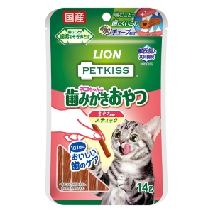 PETKISS ネコちゃんの歯みがきおやつまぐろ味スティック7本