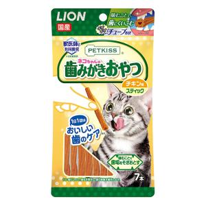 PETKISS ネコちゃんの歯みがきおやつチキン味スティック7本