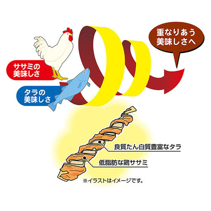 ダブルロールササミとタラ 20本