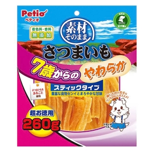 素材そのまま さつまいも 7歳からのやわらかスティックタイプ 260g