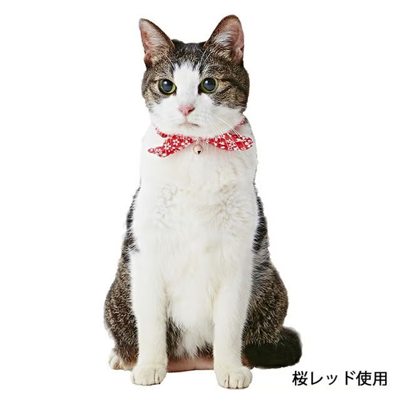 猫小町シュシュ 桜 グリーン