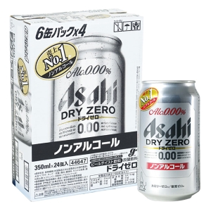 アサヒ ドライゼロ 1箱(350ml ×6缶パック×4)