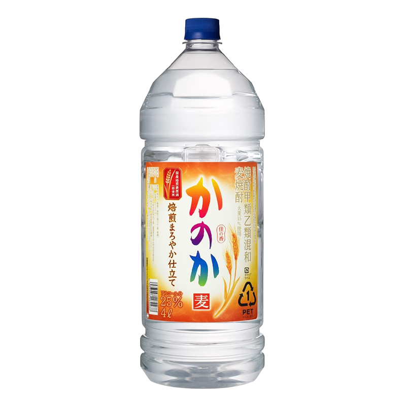 麦焼酎 かのか 焙煎まろやか仕立て 甲類乙類混和 25度 4.0L