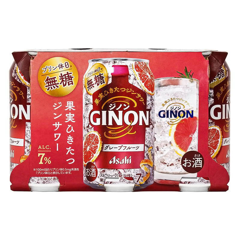 GINON グレープフルーツ 350ml×6缶パック