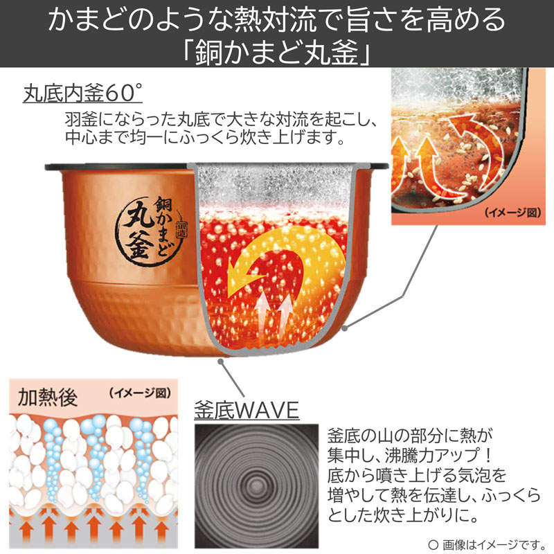 真空IH炊飯器 炎匠炊き 5.5合炊き