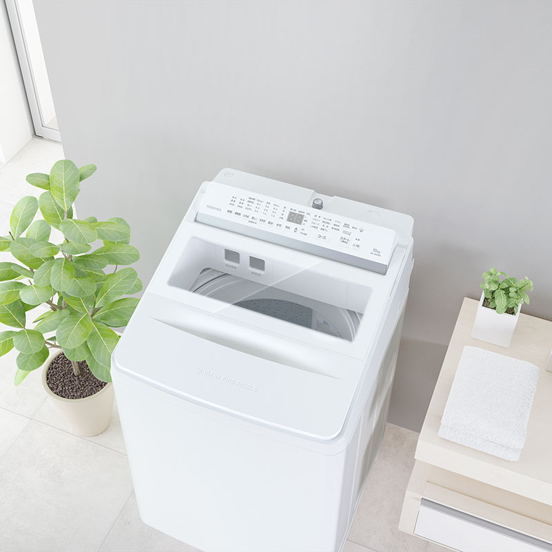 【お取り寄せ商品】10kg インバーター全自動洗濯機 ZABOON グランホワイト AW-10DPB5-W