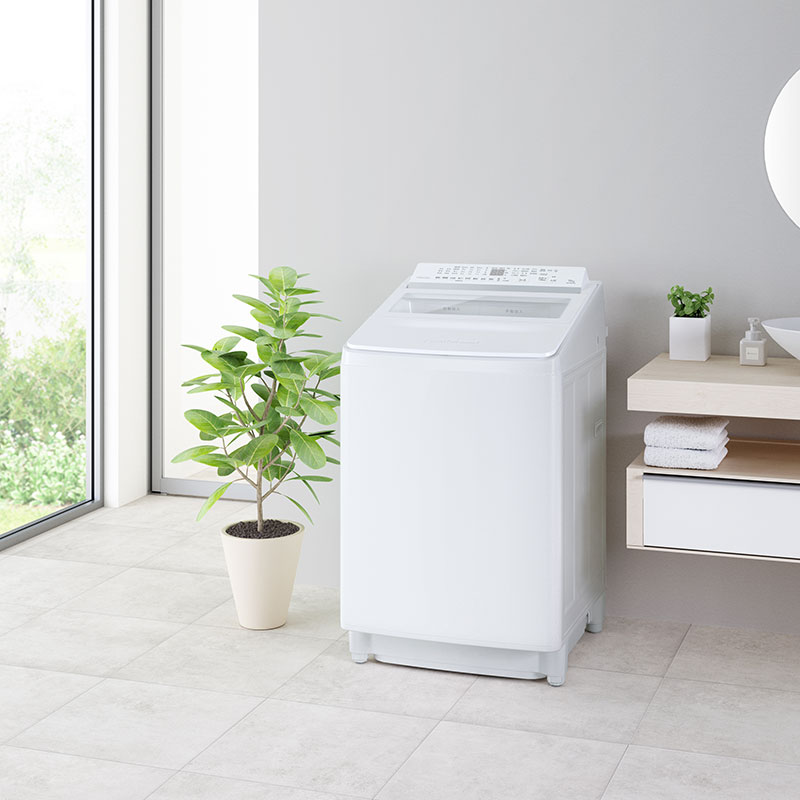 【お取り寄せ商品】10kg インバーター全自動洗濯機 ZABOON グランホワイト AW-10DPB5-W
