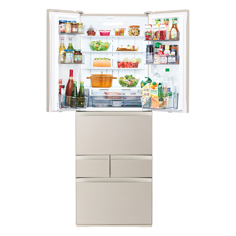 【お取り寄せ商品】462L 6ドア冷蔵庫 GR-Y460FH-EC サテンゴールド
