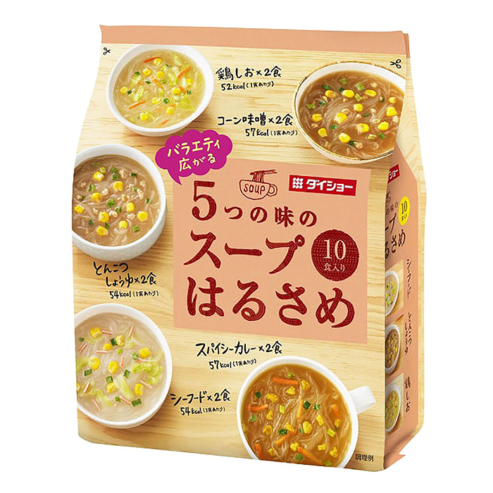 バラエティ広がる5つの味のスープはるさめ 164.8g