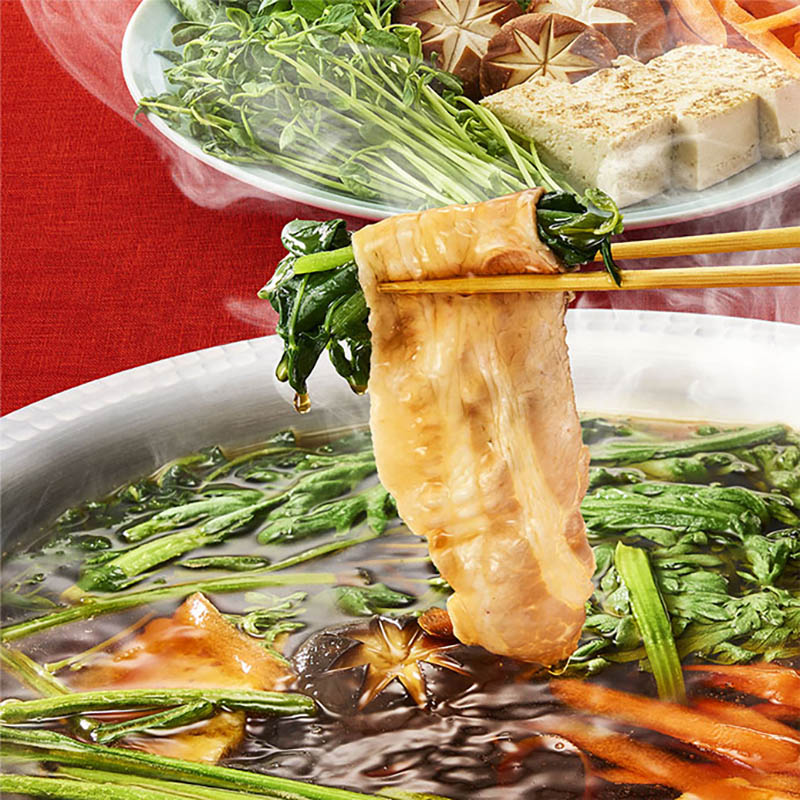 青菜が美味しい 野菜しゃぶしゃぶ用スープ すき焼き仕立て 700g