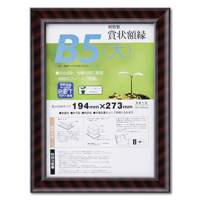 賞状額 金ラックーR PET B5(大) SP 1枚