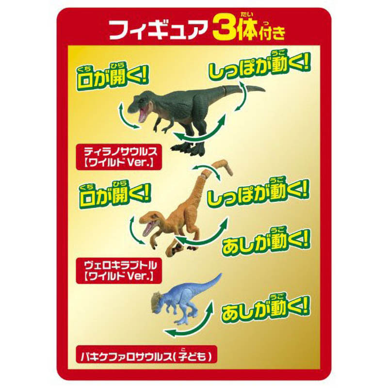 【アウトレット品】アニア図鑑 はじめての恐竜 陸の強者セット