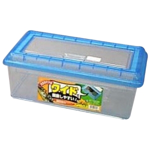 ペット用品 クリアビュー飼育ケース浅型 クリアブルー