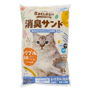 ラクリーン シリカゲル砂 消臭サンド 猫砂 6L