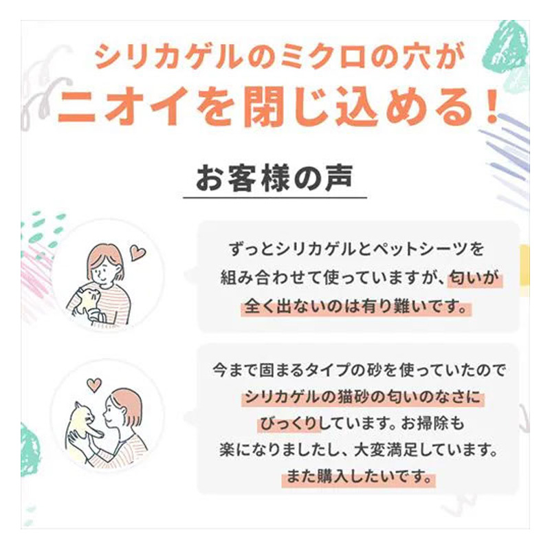 ラクリーン シリカゲル砂 消臭サンド 猫砂 6L
