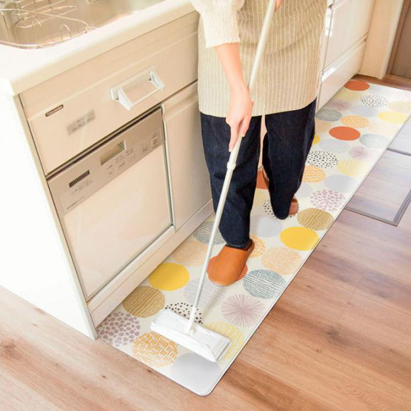 拭けるインテリアマット 45×240cm ドット