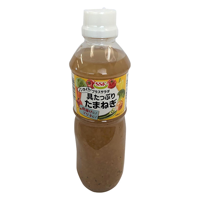 エスエスケイフーズ プラスサラダノンオイル具たっぷりたまねぎ 490ml