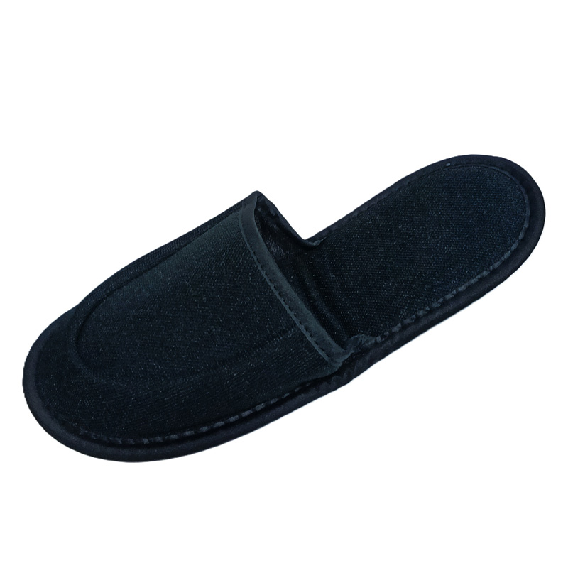 gowell ポリエステルニットスリッパ ブラック L 25.5-27.0cm