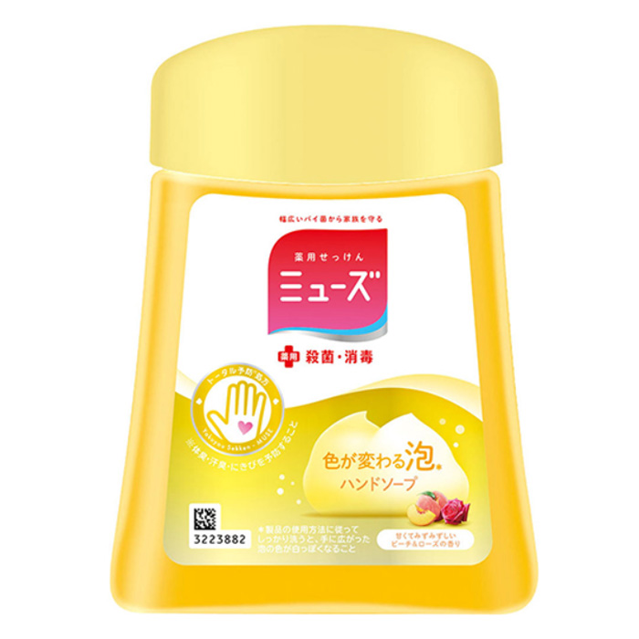 薬用石鹸 ミューズノータッチ 付替ボトルピーチ&ローズ【医薬部外品】 250ml