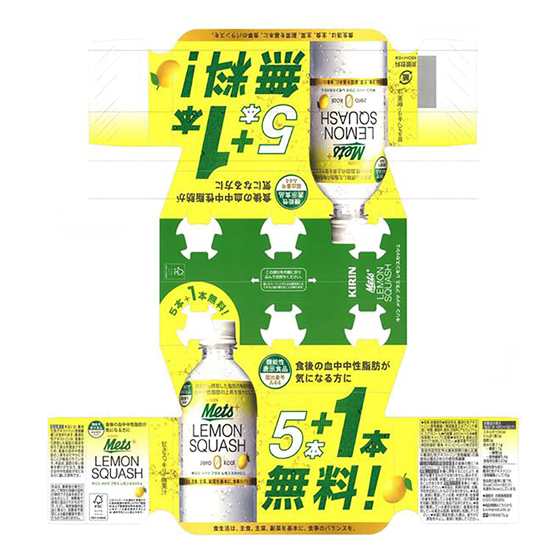 メッツ プラス レモンスカッシュ 5本+1本パック 480ml