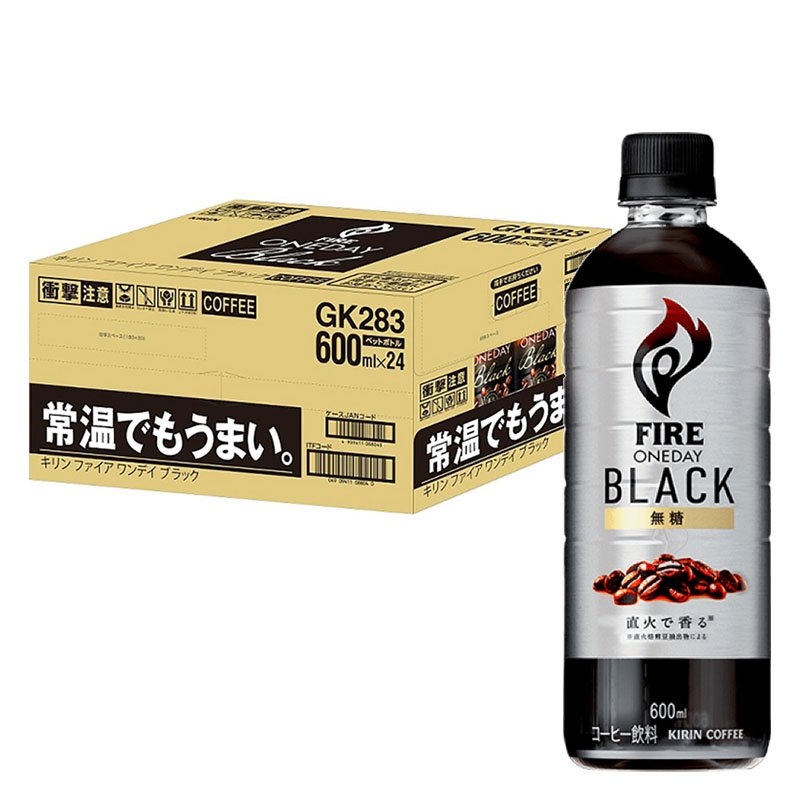 ファイア ワンデイ ブラックコーヒー 1箱（600ml×24本）