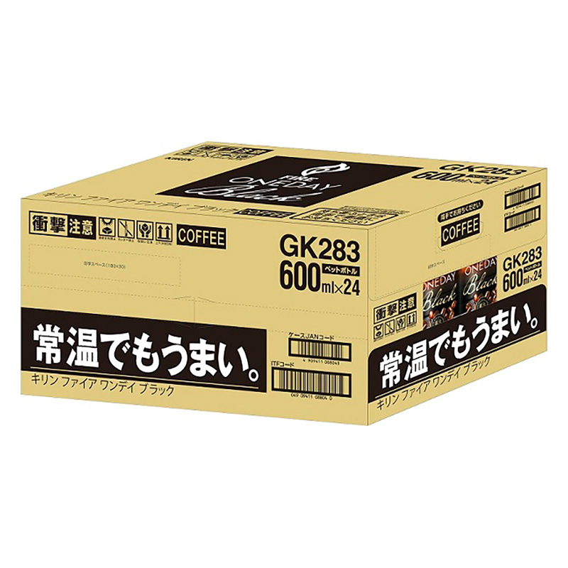 ファイア ワンデイ ブラックコーヒー 1箱（600ml×24本）