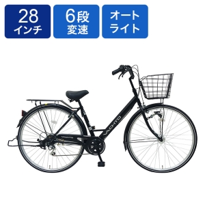 ◆【お取り寄せ商品】ヴァチェート 286軽快車 28インチ 6段 HD マットブラック