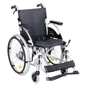 【お取り寄せ商品】アルミ製車いす WHS07-GY グレー