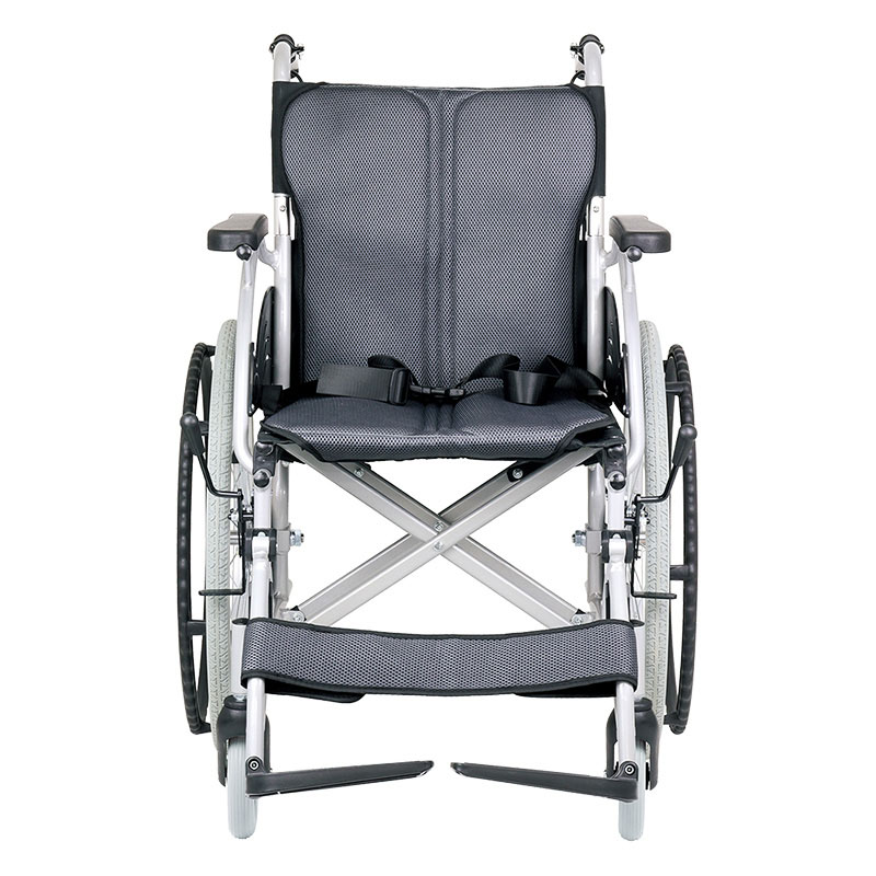 【お取り寄せ商品】アルミ製車いす WHS07-GY グレー