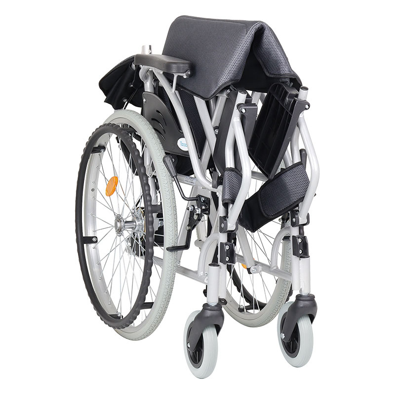 【お取り寄せ商品】アルミ製車いす WHS07-GY グレー