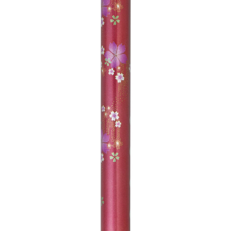テイコブ 折りたたみ式伸縮ステッキ EOP03 紅桜