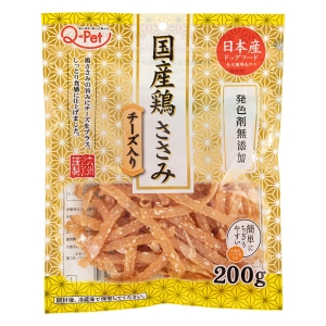 Q-Pet 国産鶏 ささみチーズ入り 200g