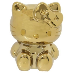 ゴールド貯金箱ハローキティ