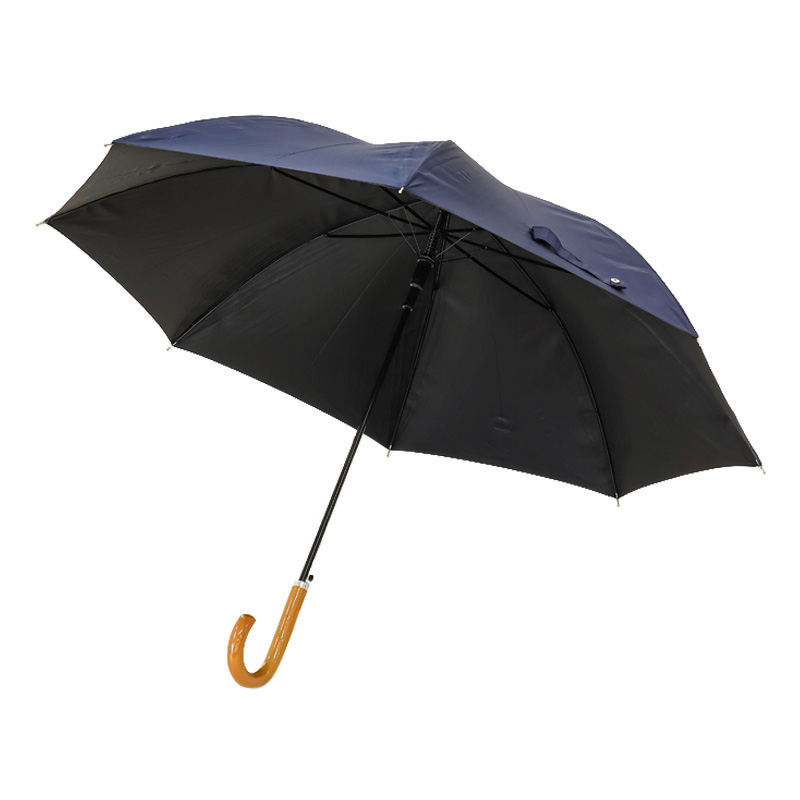 メンズ 晴雨兼用 長傘 65cm グレー