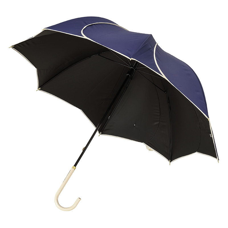 レディース 晴雨兼用 長傘 フレラ 50cm ネイビー